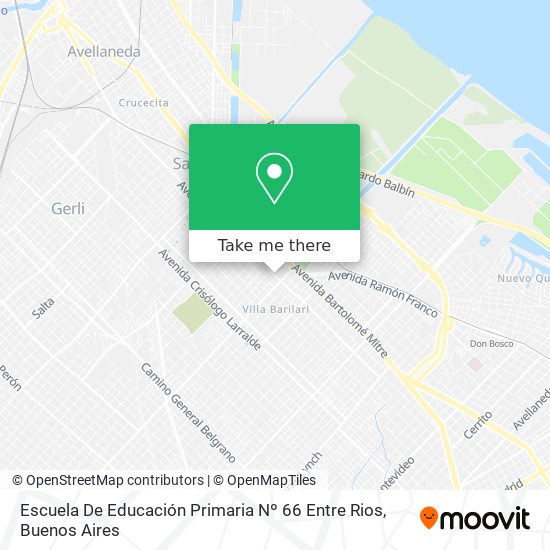 Mapa de Escuela De Educación Primaria Nº 66 Entre Rios