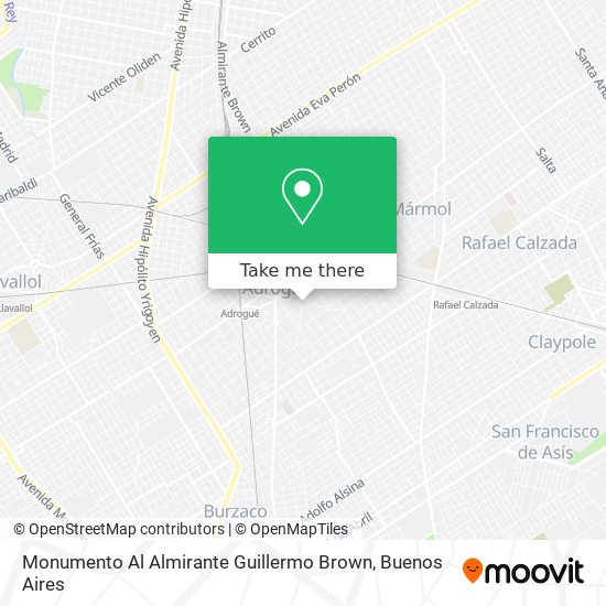 Monumento Al Almirante Guillermo Brown map