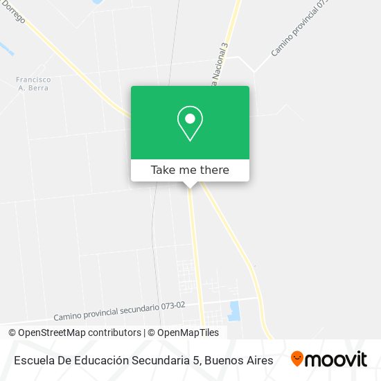 Escuela De Educación Secundaria 5 map