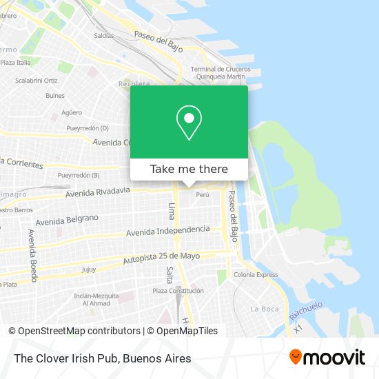 Mapa de The Clover Irish Pub