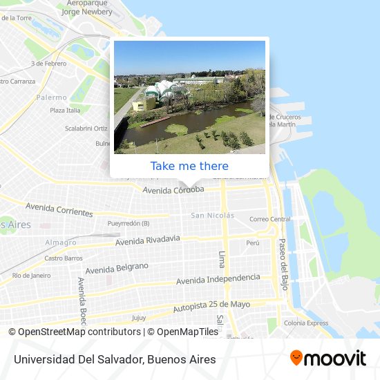 Universidad Del Salvador map