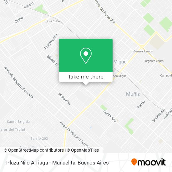 Plaza Nilo Arriaga - Manuelita map