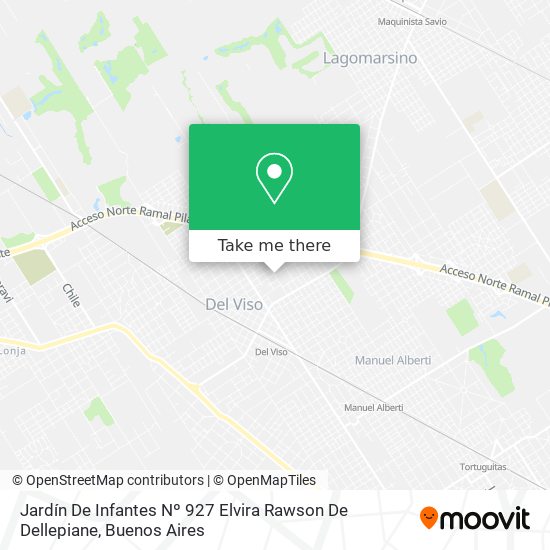 Jardín De Infantes Nº 927 Elvira Rawson De Dellepiane map