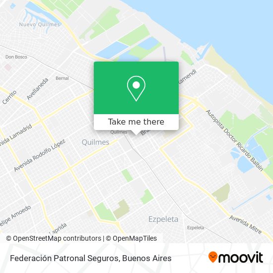 Federación Patronal Seguros map