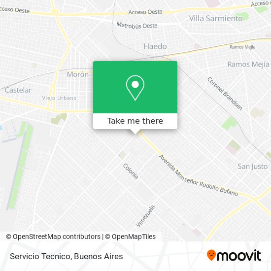 Servicio Tecnico map