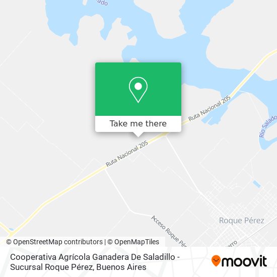 Mapa de Cooperativa Agrícola Ganadera De Saladillo - Sucursal Roque Pérez