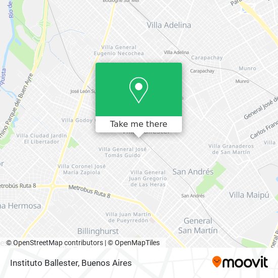 Instituto Ballester map