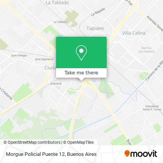 Mapa de Morgue Policial Puente 12