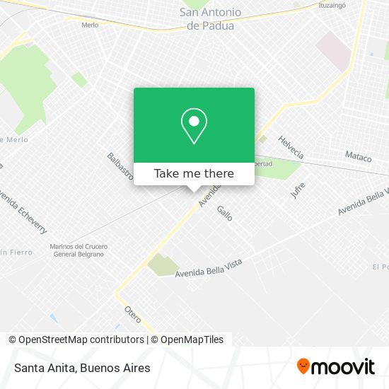 Santa Anita map