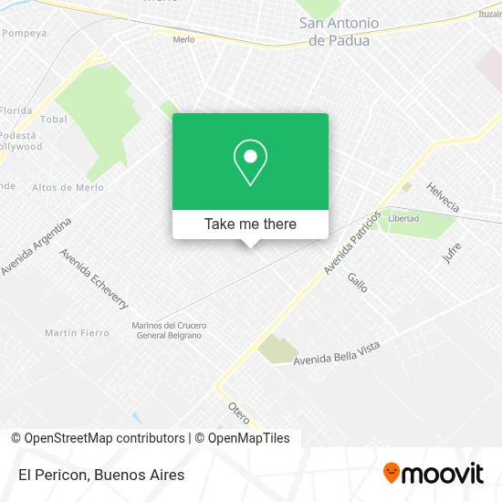 El Pericon map