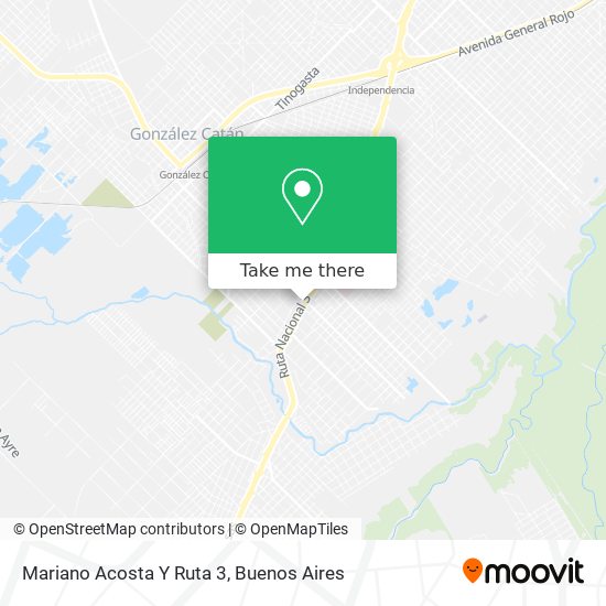Mapa de Mariano Acosta Y Ruta 3