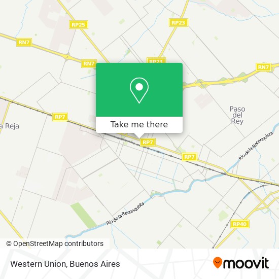 Western Union map