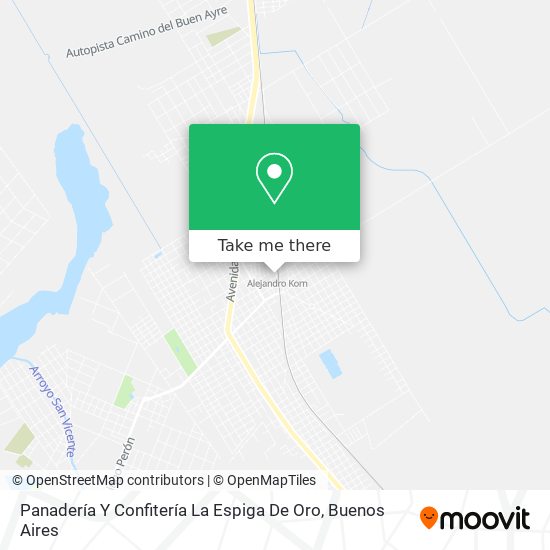 Panadería Y Confitería La Espiga De Oro map