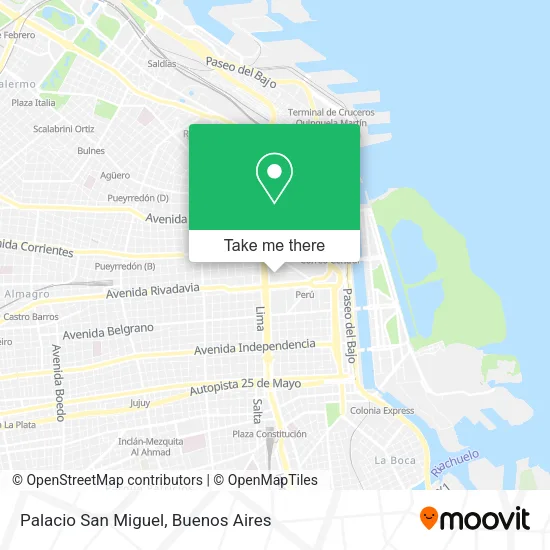 Mapa de Palacio San Miguel