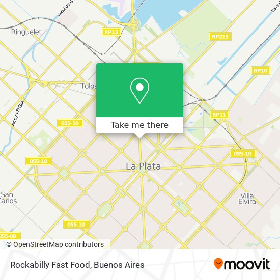 Mapa de Rockabilly Fast Food