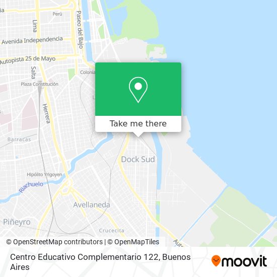 Mapa de Centro Educativo Complementario 122