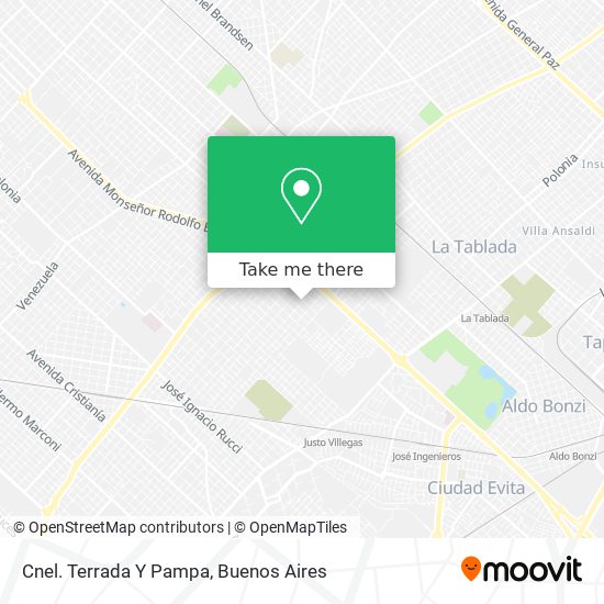 Mapa de Cnel. Terrada Y Pampa