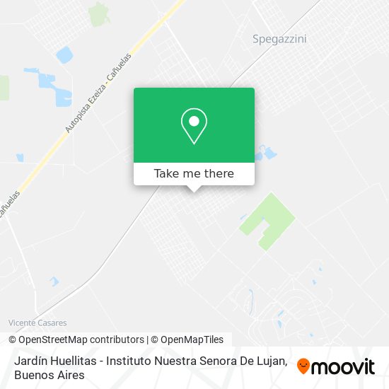 Jardín Huellitas - Instituto Nuestra Senora De Lujan map