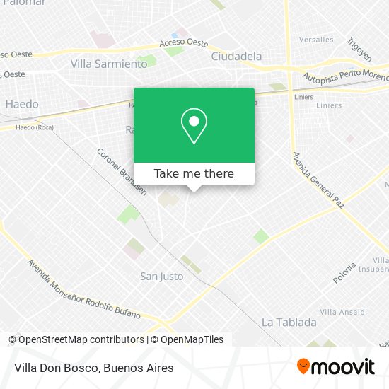 Villa Don Bosco map