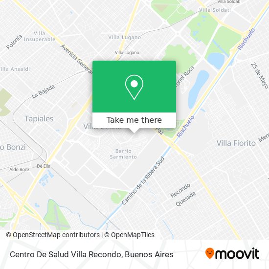 Mapa de Centro De Salud Villa Recondo