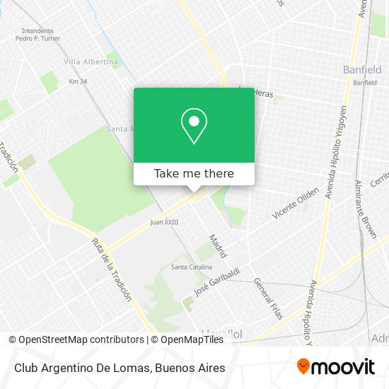Club Argentino De Lomas map