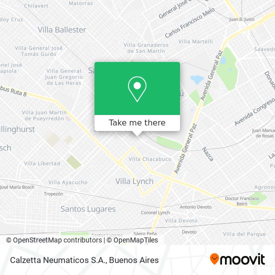 Calzetta Neumaticos S.A. map