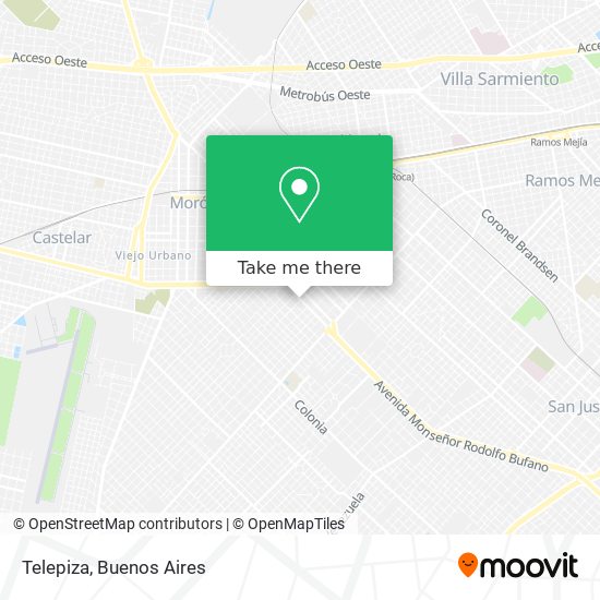 Telepiza map