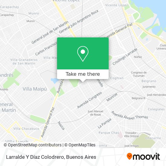 Larralde Y Díaz Colodrero map