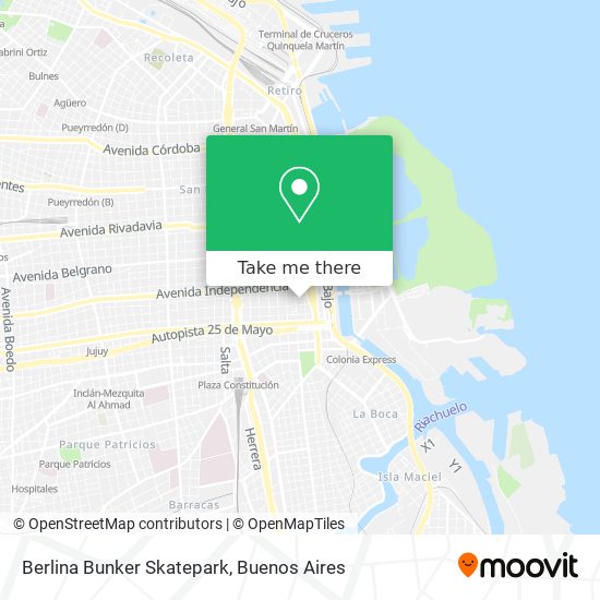 Berlina Bunker Skatepark map