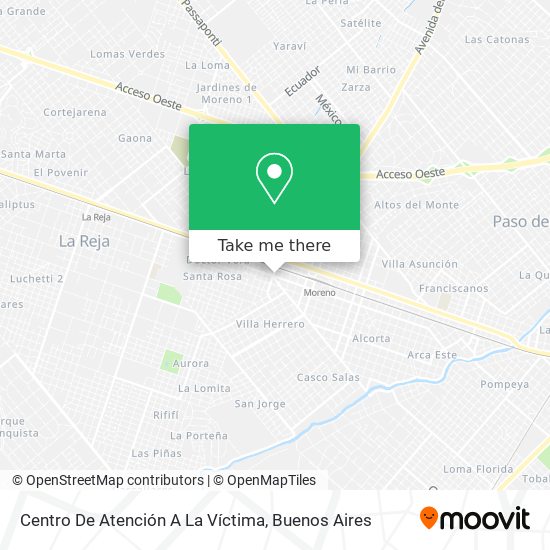 Mapa de Centro De Atención A La Víctima