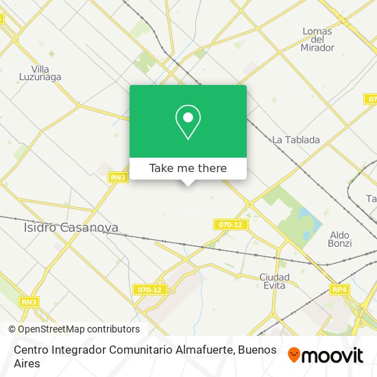 Mapa de Centro Integrador Comunitario Almafuerte
