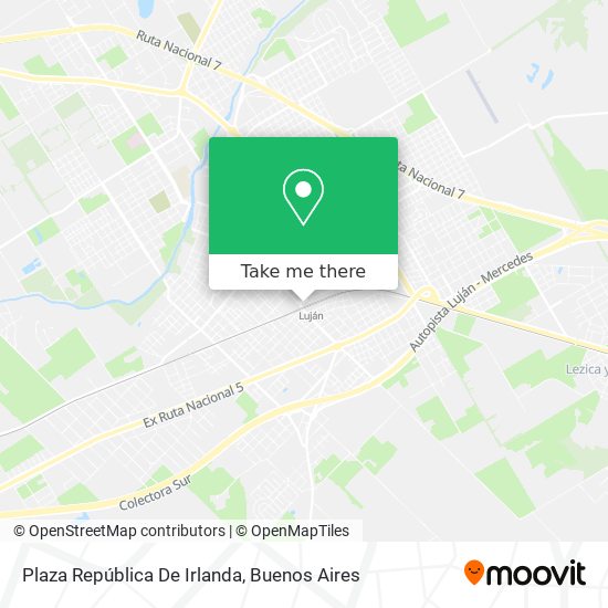 Plaza República De Irlanda map