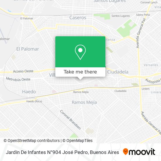 Mapa de Jardín De Infantes N°904 José Pedro