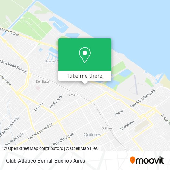 Club Atlético Bernal map