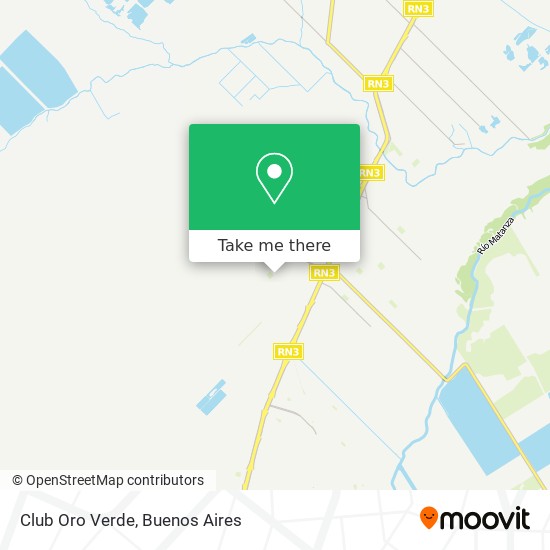 Club Oro Verde map