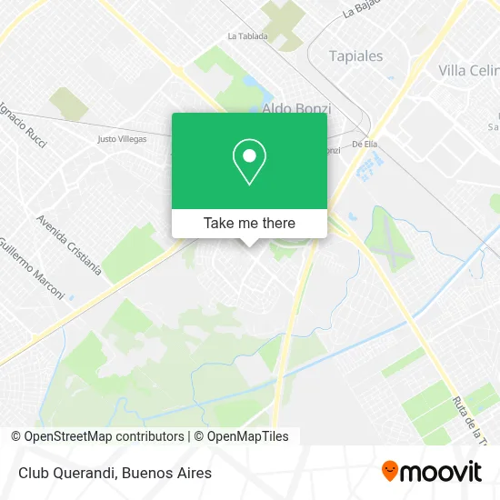 Club Querandi map