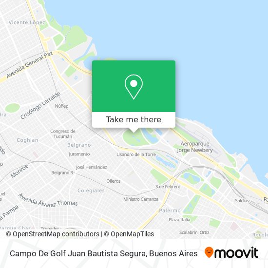 Campo De Golf Juan Bautista Segura map