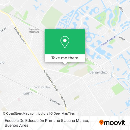 Mapa de Escuela De Educación Primaria 5 Juana Manso