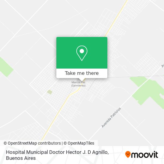 Mapa de Hospital Municipal Doctor Hector J. D Agnillo