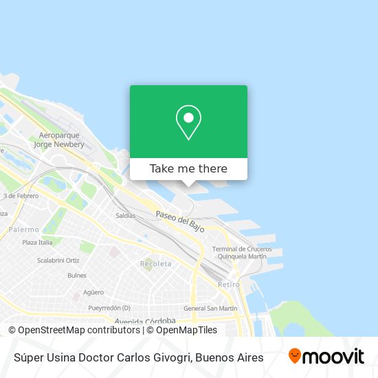 Súper Usina Doctor Carlos Givogri map