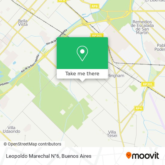 Leopoldo Marechal N°6 map