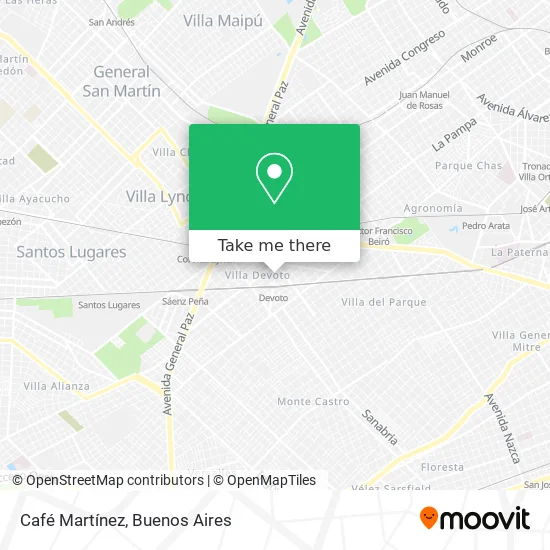 Café Martínez map