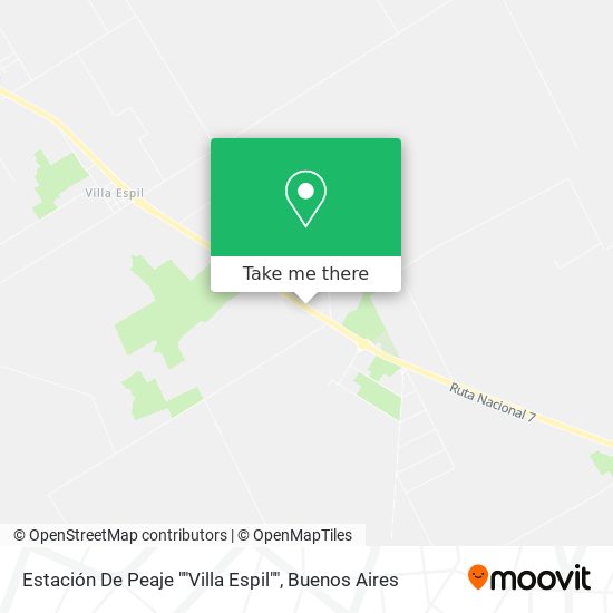 Mapa de Estación De Peaje ""Villa Espil""