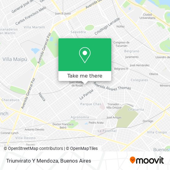 Triunvirato Y Mendoza map