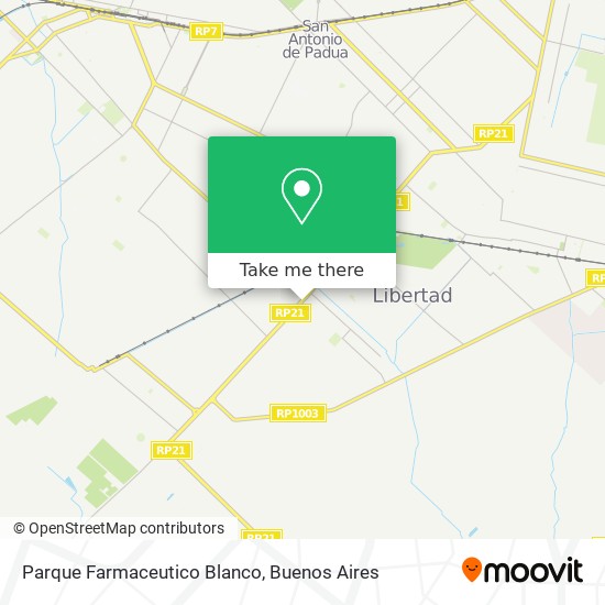 Parque Farmaceutico Blanco map