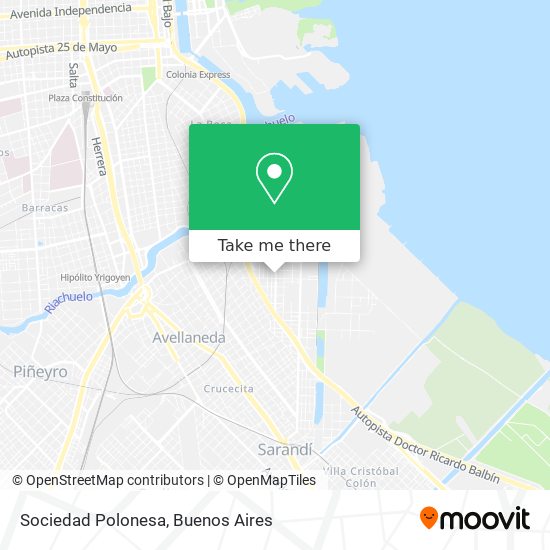 Sociedad Polonesa map