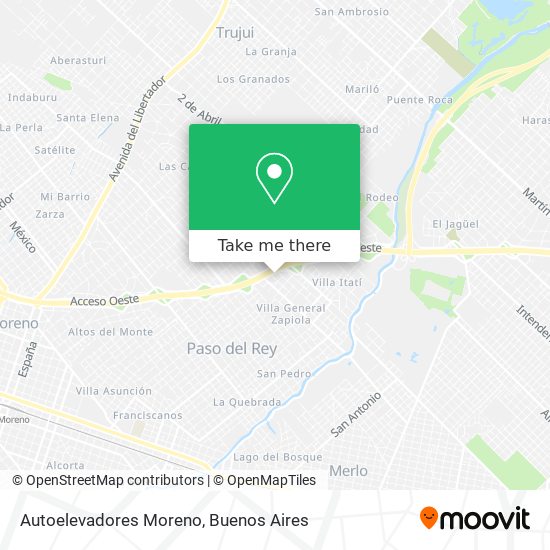 Autoelevadores Moreno map