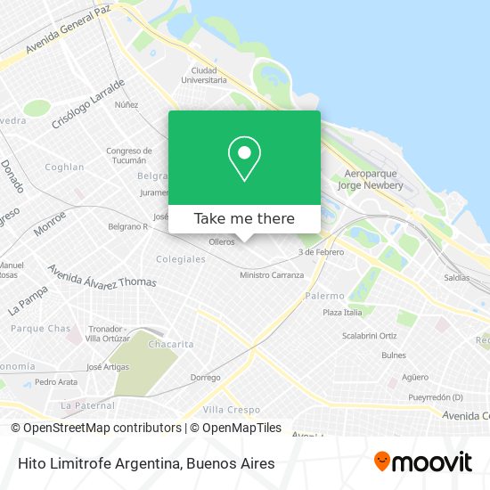 Hito Limitrofe Argentina map