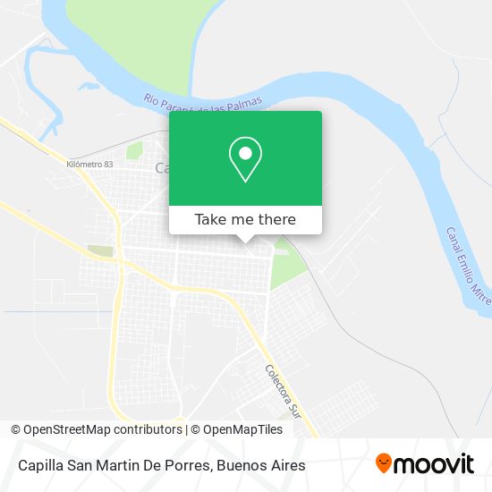 Mapa de Capilla San Martin De Porres