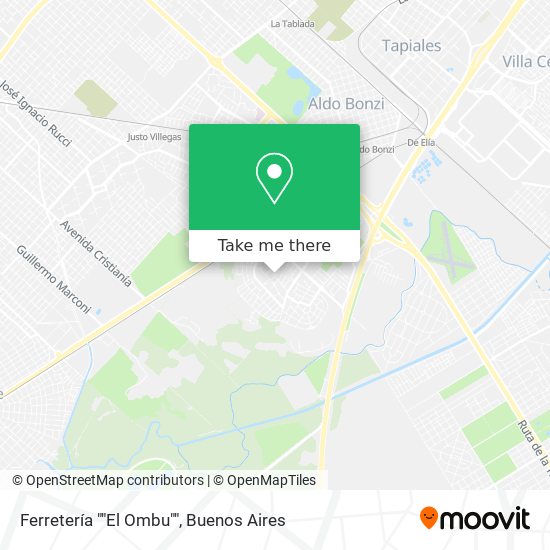 Mapa de Ferretería ""El Ombu""
